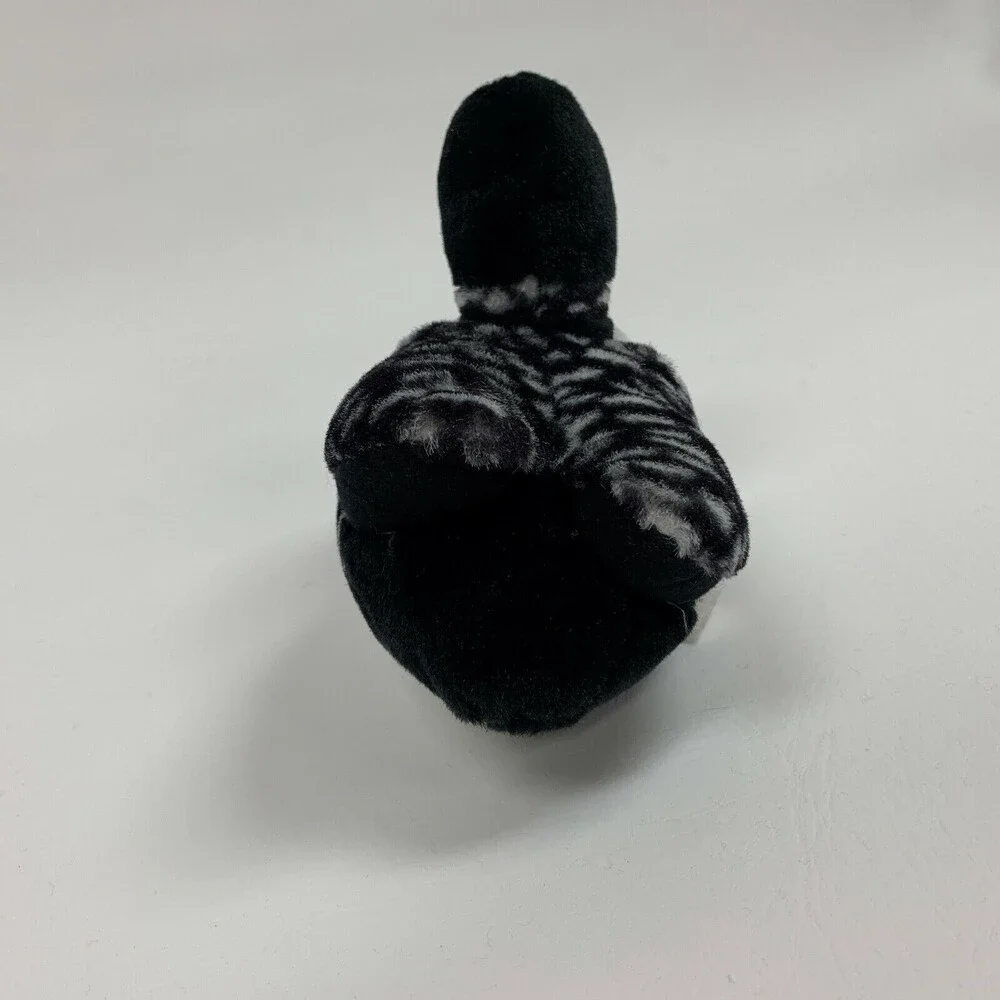 K‎ & M Toys Duck Duckling Loon Black White Stuffed Animal Toy Plush 2001
